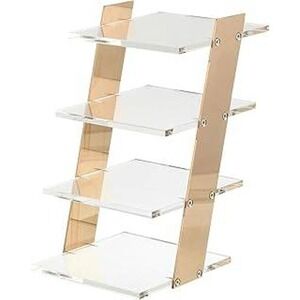 4-Layer Acrylic Sunglass‎ Holder Gold Glitter Column Eyewear Display Stand NEW